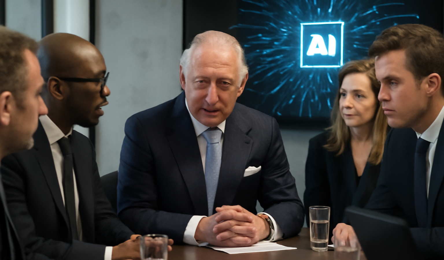 King Charles AI — King Charles to Discuss AI with Company Executives Amid Growing Threat Fears
