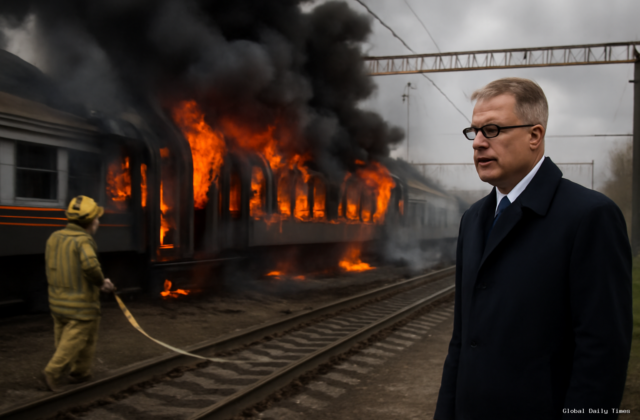 Russian drone strike — Russian Drone Strike on Train Marks Escalation, Says German Minister