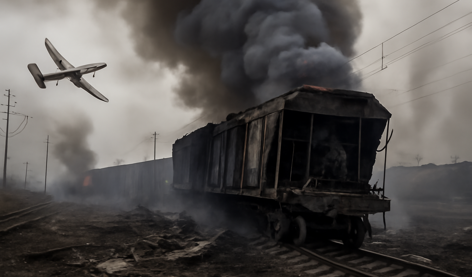 Russian drone strike — Russian Drone Strike on Train Marks Escalation, Says German Minister