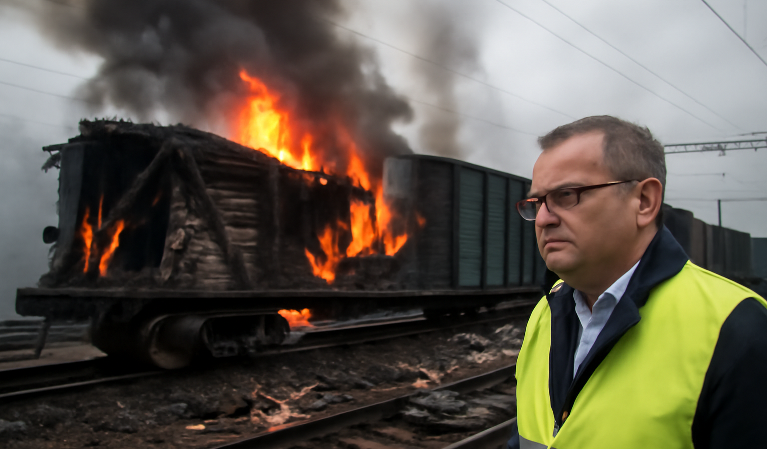 Russian drone strike — Russian Drone Strike on Train Marks Escalation, Says German Minister