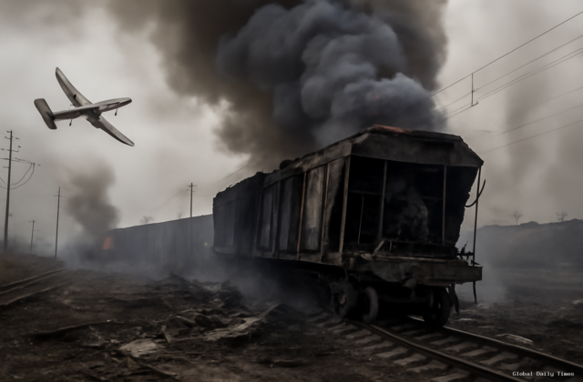Russian drone strike — Russian Drone Strike on Train Marks Escalation, Says German Minister