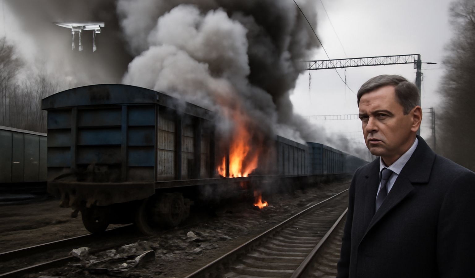 Russian drone strike — Russian Drone Strike on Train Marks Escalation, Says German Minister