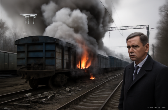Russian drone strike — Russian Drone Strike on Train Marks Escalation, Says German Minister