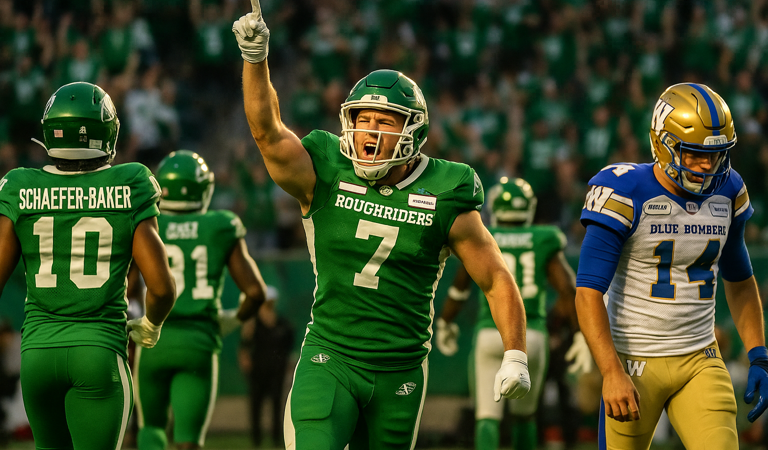 Saskatchewan Roughriders overtime victory — Saskatchewan Roughriders Secure Overtime Victory Against Winnipeg Blue Bombers