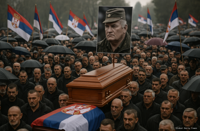 Ratko Mladic funeral — Thousands Attend Funeral of Controversial Figure Ratko Mladic in Belgrade